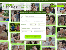 Tablet Screenshot of greensingles.com